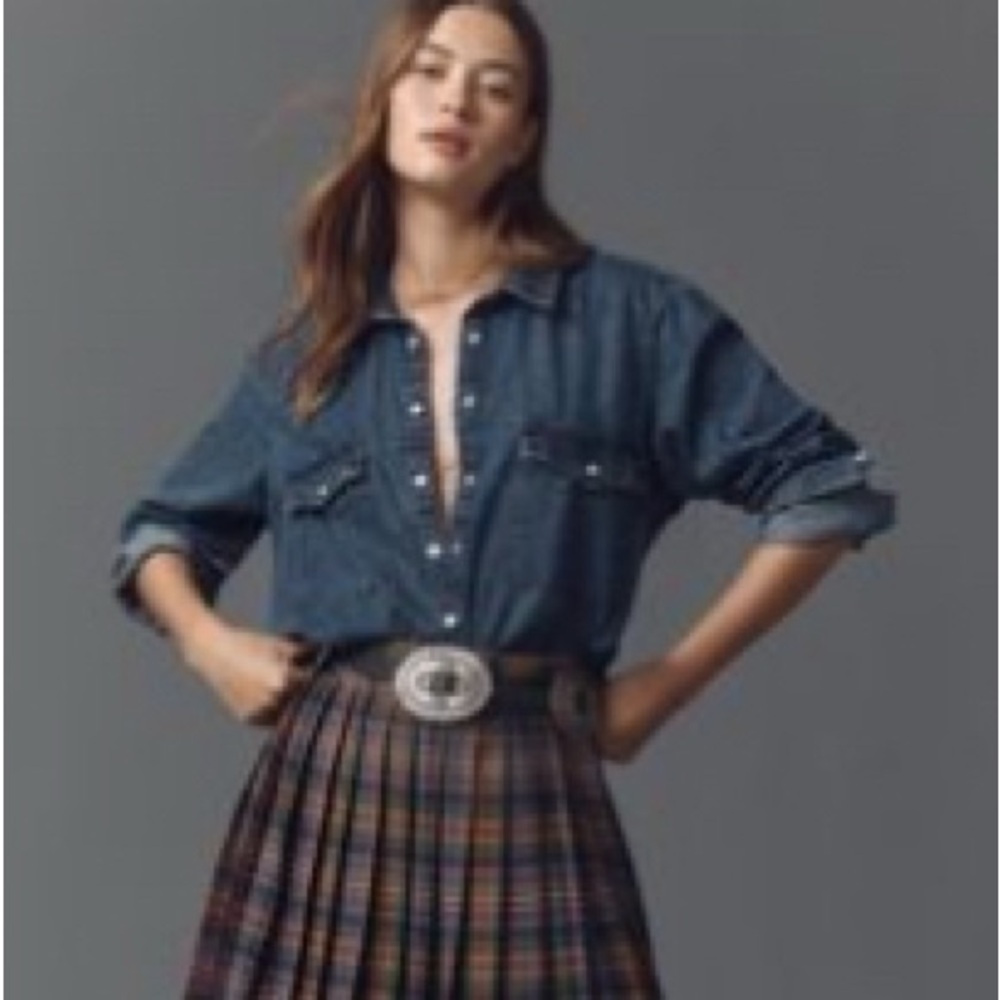 The Dannie Classic Denim Shirt by Pilcro